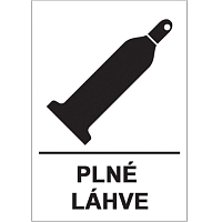 Značka Plné láhve, plast, 210x297 mm